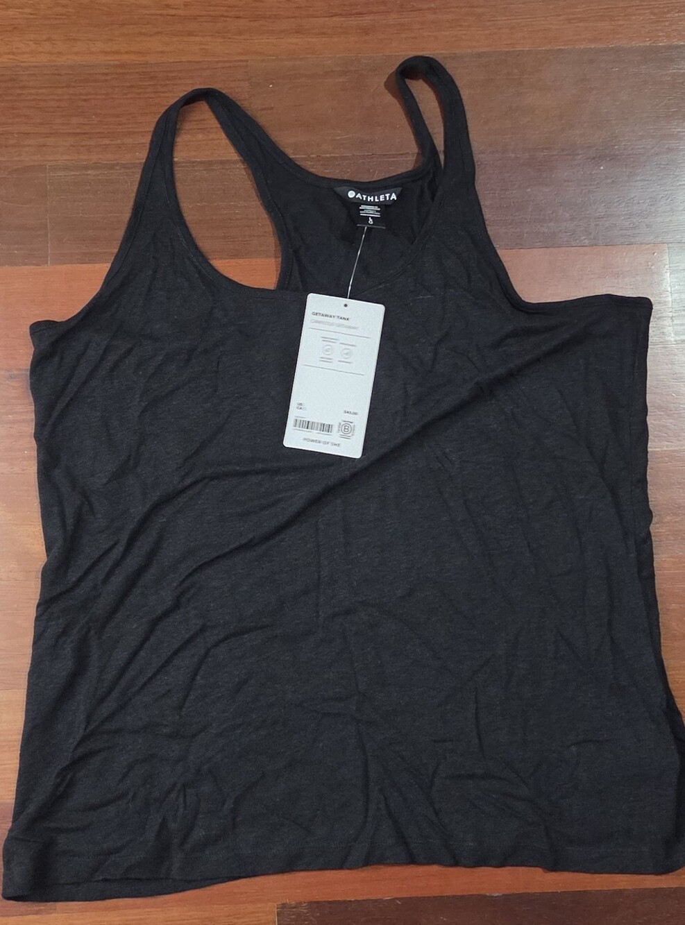 Athleta Gateway Tank, Racerback, Black, Large, NWT